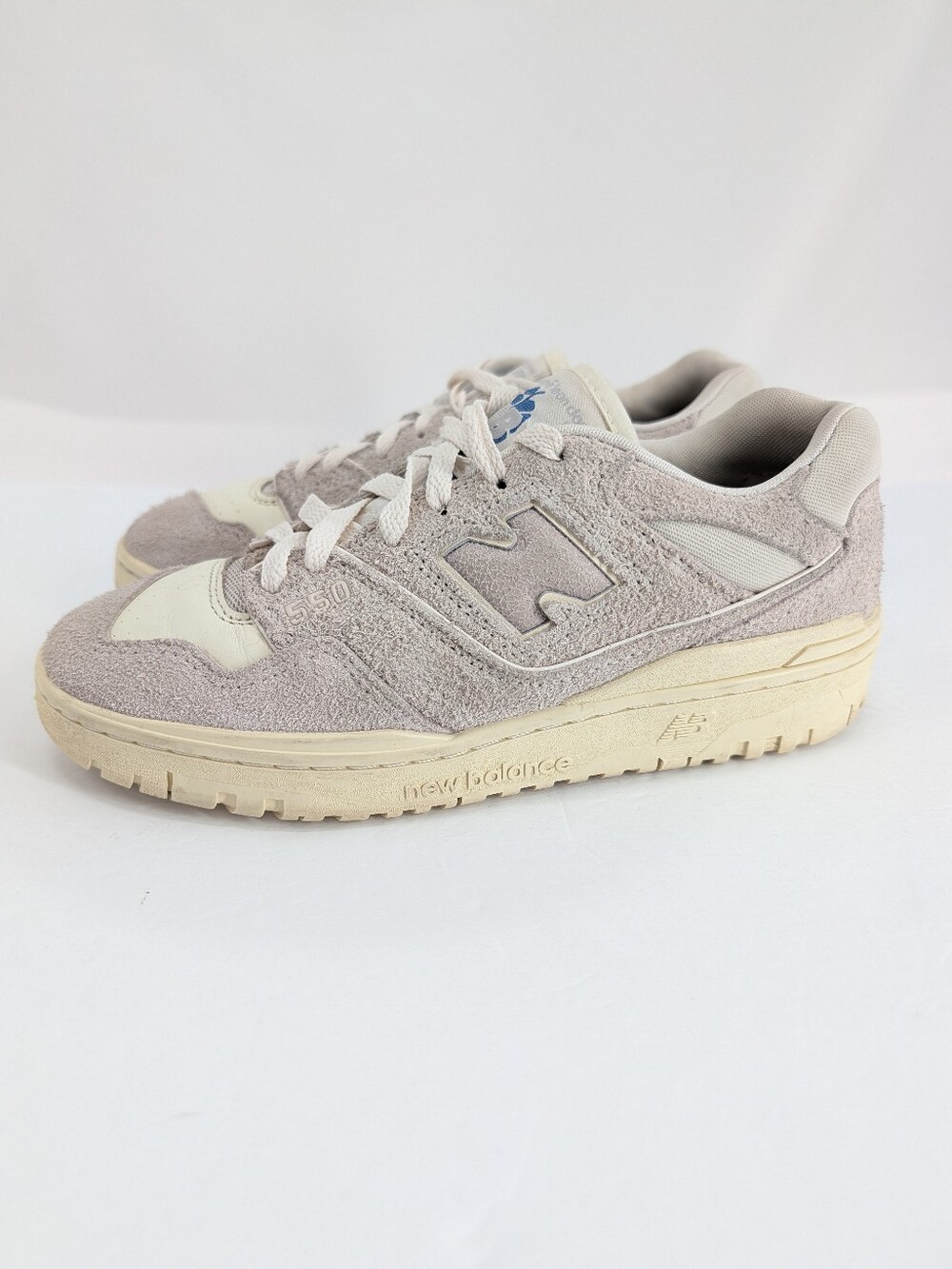 New Balance 550 x Aime Leon Dore Sneakers in grey colorway shaggy suede size 6.5